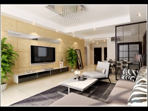 deluxe modern living room 1808 Modello 3D