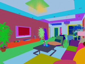 deluxe modern living room 1808 Modello 3D