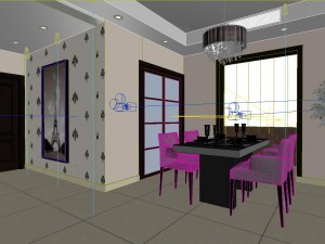 deluxe modern living room 1808 Modello 3D