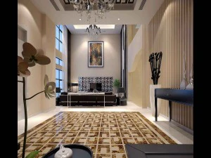 deluxe modern living room 1809 3D Model