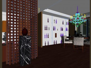 deluxe modern living room 1810 Modello 3D