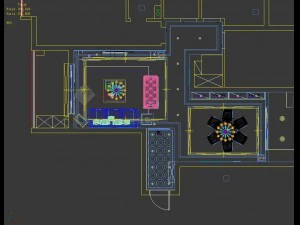 deluxe modern living room 1810 3D Model