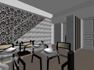 deluxe modern living room 1811 Modelo 3D