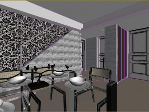 deluxe modern living room 1811 Modelo 3D