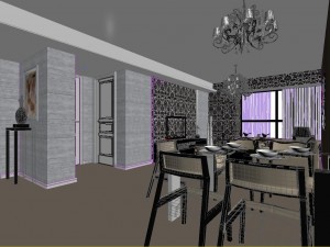 deluxe modern living room 1811 Modelo 3D