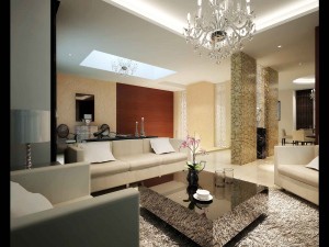 the luxurious modern living room 1812 Model 3D