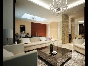 the luxurious modern living room 1812 3D Model