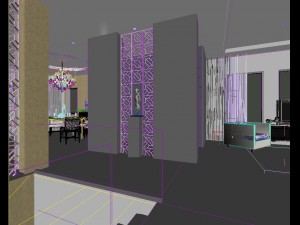 the luxurious modern living room 1812 Model 3D