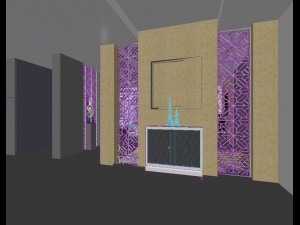 the luxurious modern living room 1812 Model 3D