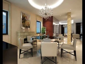 the luxurious modern living room 1812 3D Model