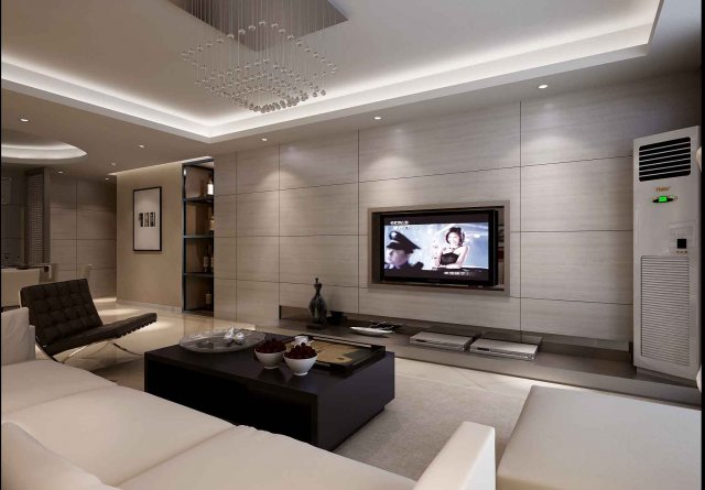 deluxe modern living room 1813 3D Model .c4d .max .obj .3ds .fbx .stl .blend 