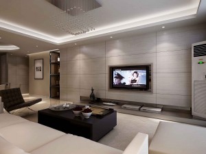 deluxe modern living room 1813 Modello 3D