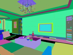 deluxe modern living room 1813 3D Model