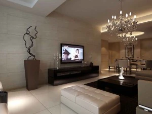 Делюкс сучасна вітальня 1814 3D Модель