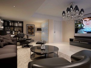 deluxe modern living room 1815 3Dモデル