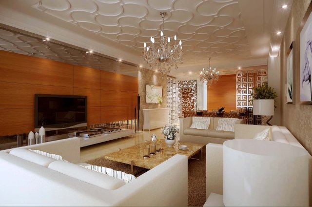 deluxe modern living room 1816 Modelo 3D .c4d .max .obj .3ds .fbx .stl .blend 