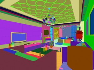 deluxe modern living room 1816 Modelo 3D