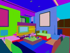 deluxe modern living room 1817 3D Model