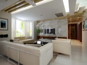 deluxe modern living room 1818 Modello 3D