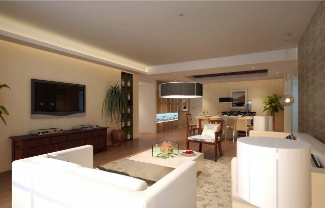deluxe modern living room 1821 Modello 3D .c4d .max .obj .3ds .fbx .stl .blend