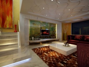 deluxe modern living room 1822 3Dモデル