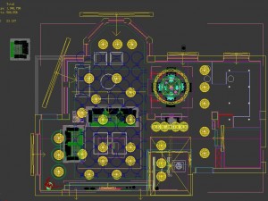deluxe modern living room 1822 3D Модель