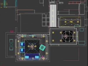 deluxe modern living room 1824 3D Model