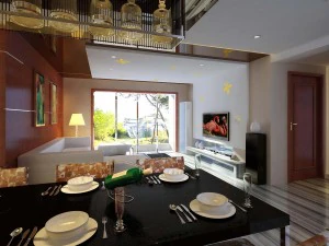 ruang tamu modern deluxe 1825 Model 3D