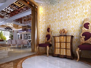 deluxe modern living room 1826 3D 모델