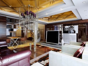 deluxe modern living room 1826 3D 모델
