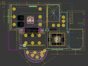 deluxe modern living room 1827 3D Model
