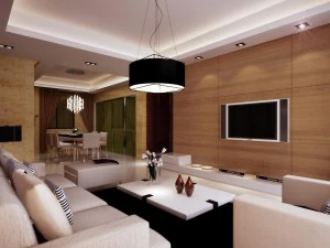 luxe moderne woonkamer 1828 3D Model