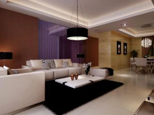 deluxe modern living room 1828 3D Model
