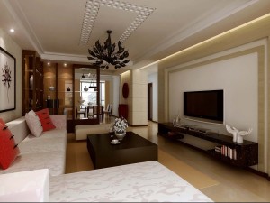 deluxe modern living room 1829 3D 模型