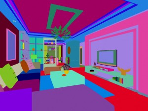 deluxe modern living room 1829 3D 模型