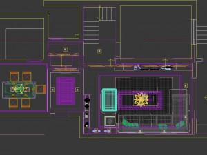 deluxe modern living room 1829 3D 模型