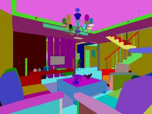 deluxe modern living room 1831 Modello 3D