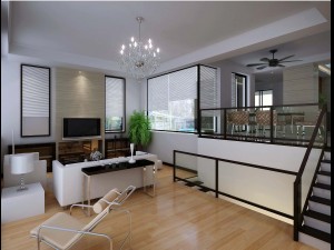 deluxe modern living room 1832 3D Model