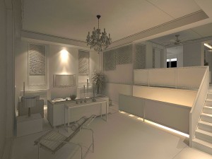 deluxe modern living room 1832 3D Model