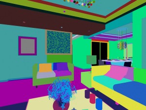 deluxe modern living room 1834 Modelo 3D