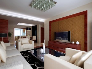 deluxe modern living room 1836 3D Model