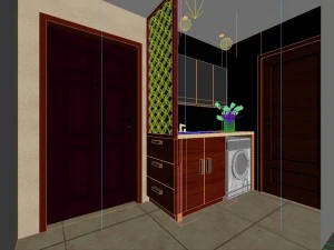 deluxe modern living room 1836 3D Model