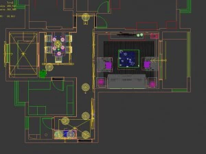 deluxe modern living room 1836 3D Model