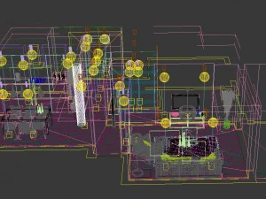 deluxe modern living room 1837 3D Model