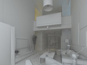 deluxe modern living room 1838 Modelo 3D
