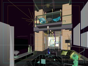 deluxe modern living room 1838 Modelo 3D
