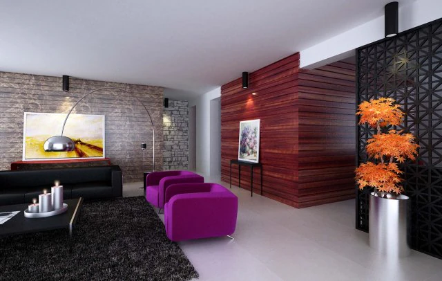 deluxe modern living room 1839 3D Model .c4d .max .obj .3ds .fbx .stl .blend 