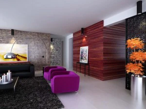 Роскошная современная гостиная 1839 года 3D Модель