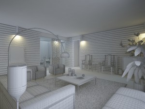 deluxe modern living room 1839 Modelo 3D