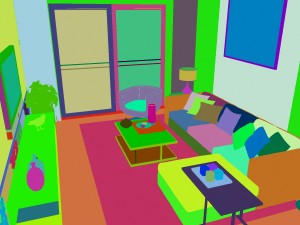 deluxe modern living room 1841 3D Model